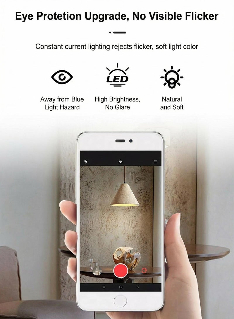 OSSO Nordic Modern Travertine LED Chandelier Natural Stone Shade Walnut Wood Pendant Light Wabi Sabi 3-Color Adjustable Flicker Free Hanging Light for Kitchen Island Dining Room Bedroom Hallway - Image 5